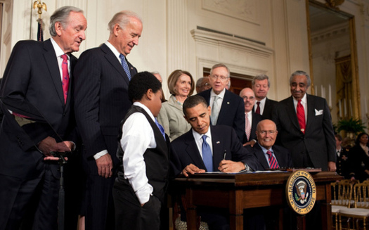 PHOTO:  President Obama signing the Patient Protection and Affordable Care Act on March 23, 2010. Deadline for enrolling for health insurance through the ACA is March 31st. Photo credit: Wikipedia