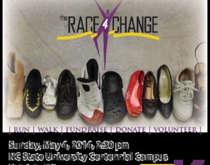 Photo: The Race 4 Change will raise money for the North Carolina Community Action Association on May 4th. Courtesy: NCCAA