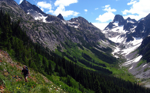 PHOTO: In addition to breathtaking views of places such as Fisher Peak, the North Cascades National Park complex reported contributing $26.4 million to the local economy in 2013. Photo credit: Autumn Carlsen, National Park Service.