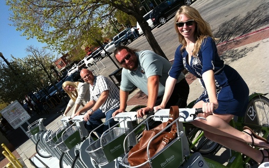 PHOTO: GREENbike is a big hit in Salt Lake City and is among the nation's most successful bicycle share program. Photo courtesy GreenBike SLC Bike Share.