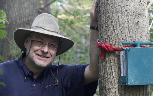 PHOTO: Purdue University researcher Bryan Pijanowski is collaborating with people from around the world for an Earth Day project, attempting to capture up to 1 million natural soundscape recordings. Photo courtesy of Purdue University/Tom Campbell.