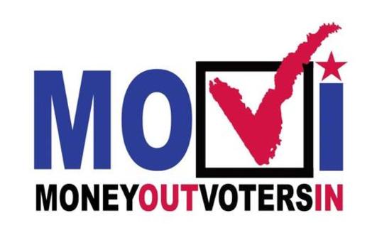 IMAGE: The Money Out/Voters In Coalition is a sponsor of California Senate Bill 1272, which seeks to overturn the U.S. Supreme Court's 2010 Citizens United ruling that found restricting political spending by corporations violated free speech. Image courtesy: MOVI