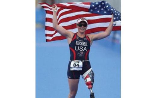 PHOTO: Melissa Stockwell lost her leg to an IED in Iraq, but that didn't stop her from becoming a world champion athlete. She's speaking in West Virginia this week. Photo courtesy of Stockwell. 