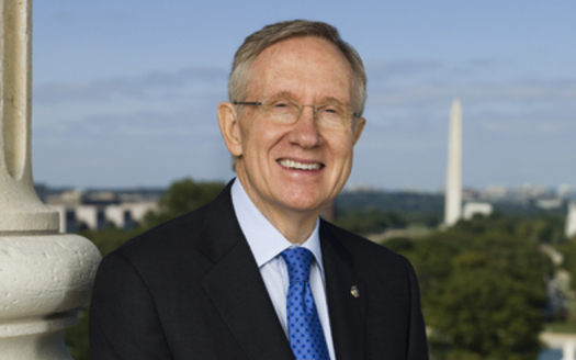 PHOTO: U.S. Senate Majority Leader Harry Reid says he supports a proposed constitutional amendment to give control of campaign spending to Congress and the states. Photo courtesy Reid's office.