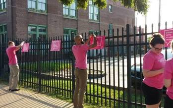 Planned Parenthood supporters and volunteers have been working overtime to ensure the St. Louis office remains a welcoming place. Credit: Ann Wade 