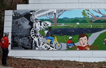 One town's wall mural illustrates the power of public art. (Lacy Hale)