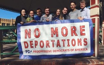 Progressive groups, labor activists and immigrants' rights groups will be protesting today in observance of May Day. (PDA)