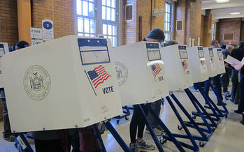 A trial began Wednesday in a case that challenges the state's requirement that voter registration be cut off 20 days prior to an election. (J. Slobotnik/Flckr)