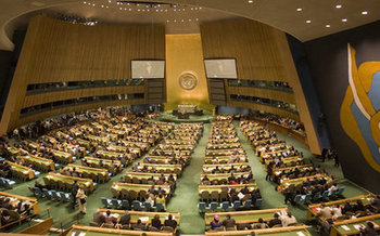 President Trump was in New York City for the opening day of the U.N. General Assembly. (The White House)