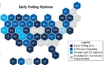Arizona is among the states that allow early absentee and mail-in voting in most elections. Arizona voters must request a mail-in ballot from their country recorder, if that is their preference. (National Conference of State Legislatures/Flickr) 