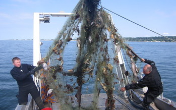 PHOTO: Divers Crayton Fenn and Eric Hazelton with their most recent 